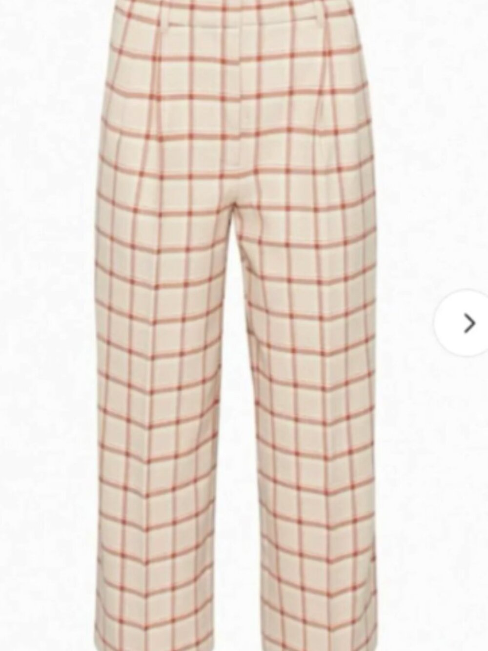 Wilfred Aritzia Wide Leg Plaid/ Check Pants 14 Pleats wool Blend